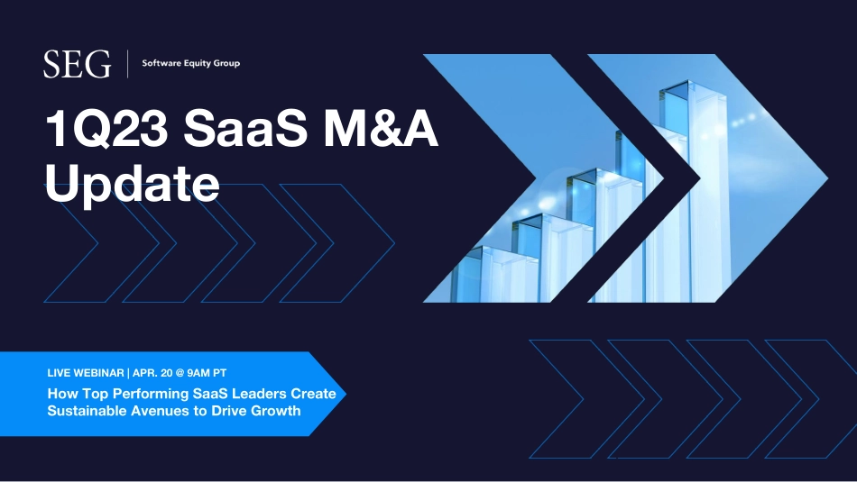 SEG-2023年第一季度SaaS并购更新（英）-2023-WN5.pdf_第1页