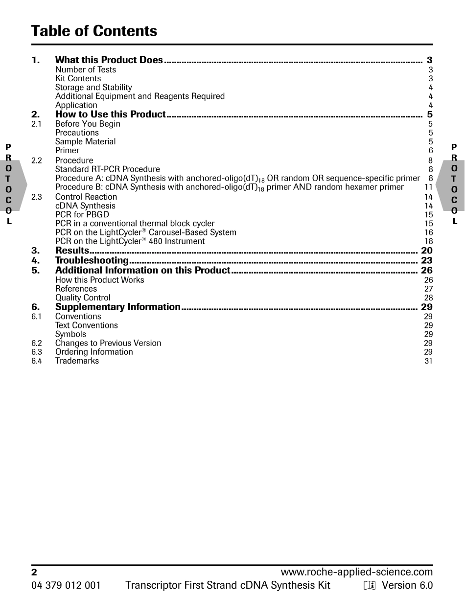 Roche Transcriptor First Strand cDNA Synthesis Kit instruction(1).pdf_第2页