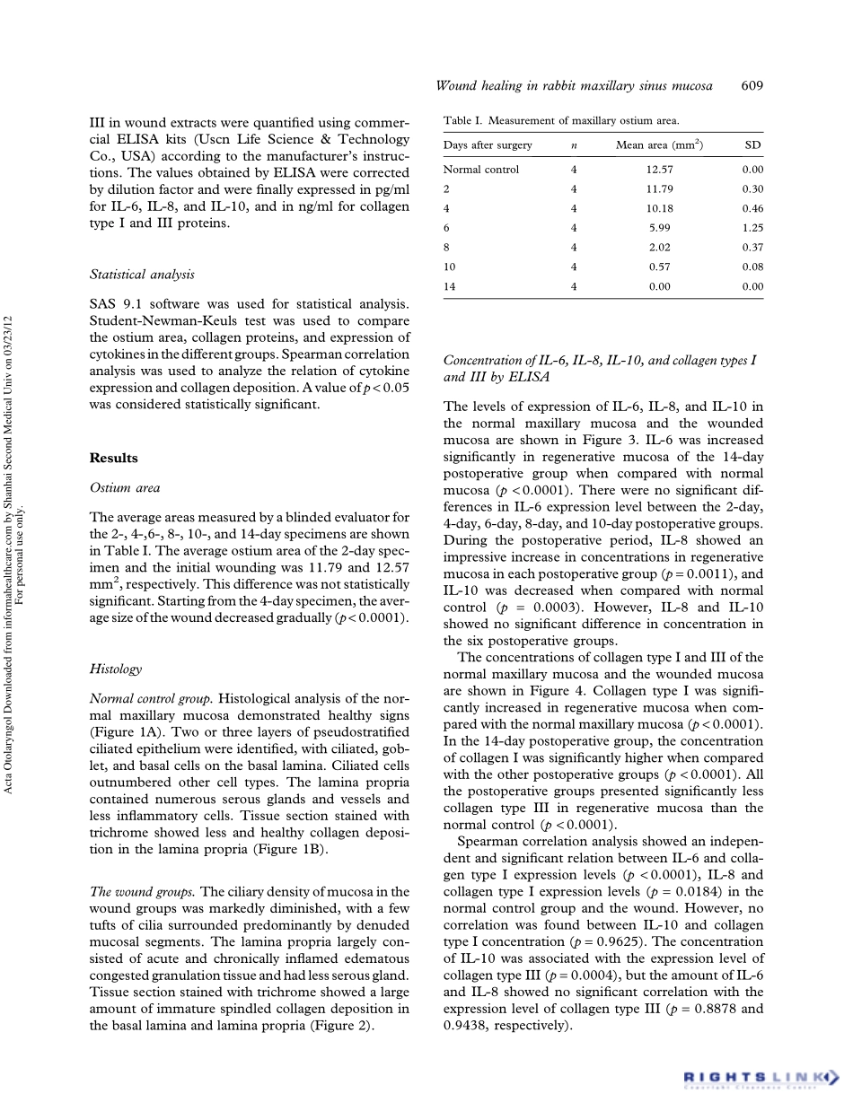 Serial cytokine levels during wound healing in rabbit maxillary sinus.pdf_第3页
