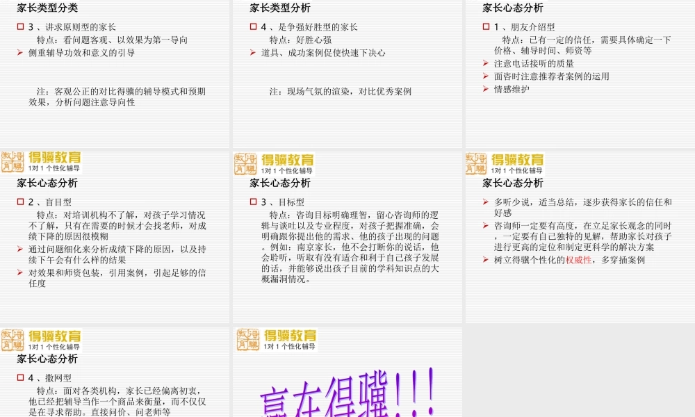 家长心态和类型分析.ppt