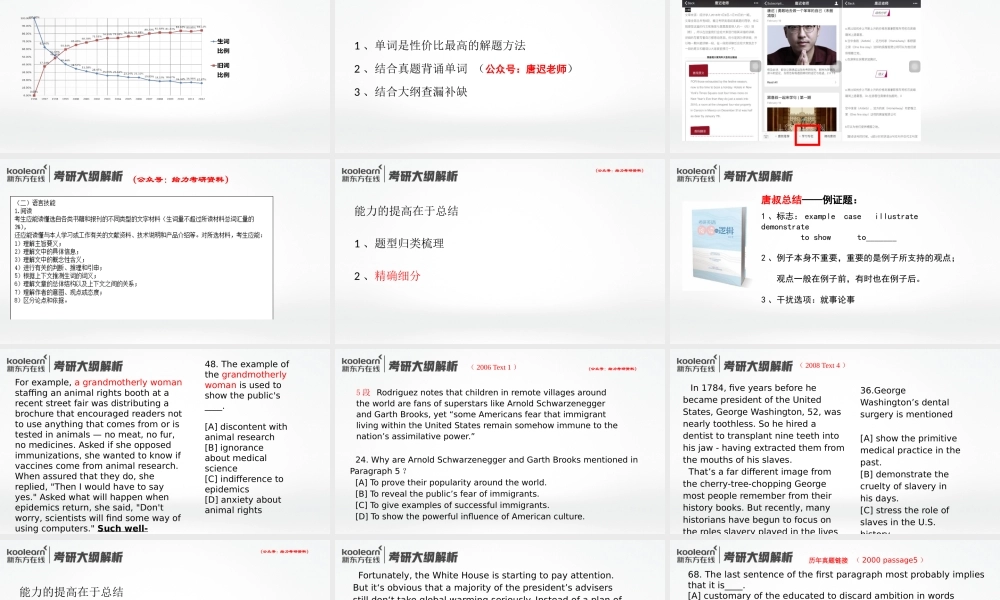 2019考研大纲解析直播-唐迟.pptx