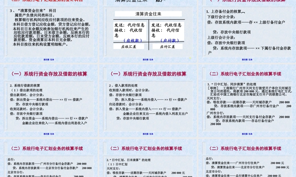 《银行会计》（第四章 往来）.ppt