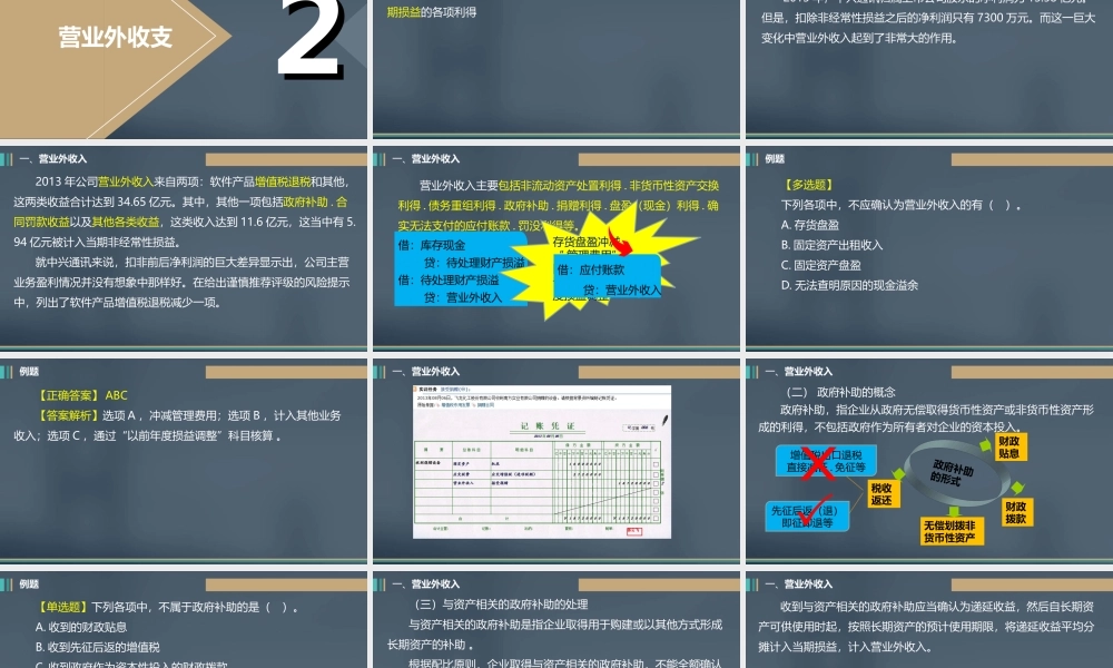 《中级财务会计》第七章&nbsp; 利润&nbsp; 讲义（赵会琴校对）.ppt