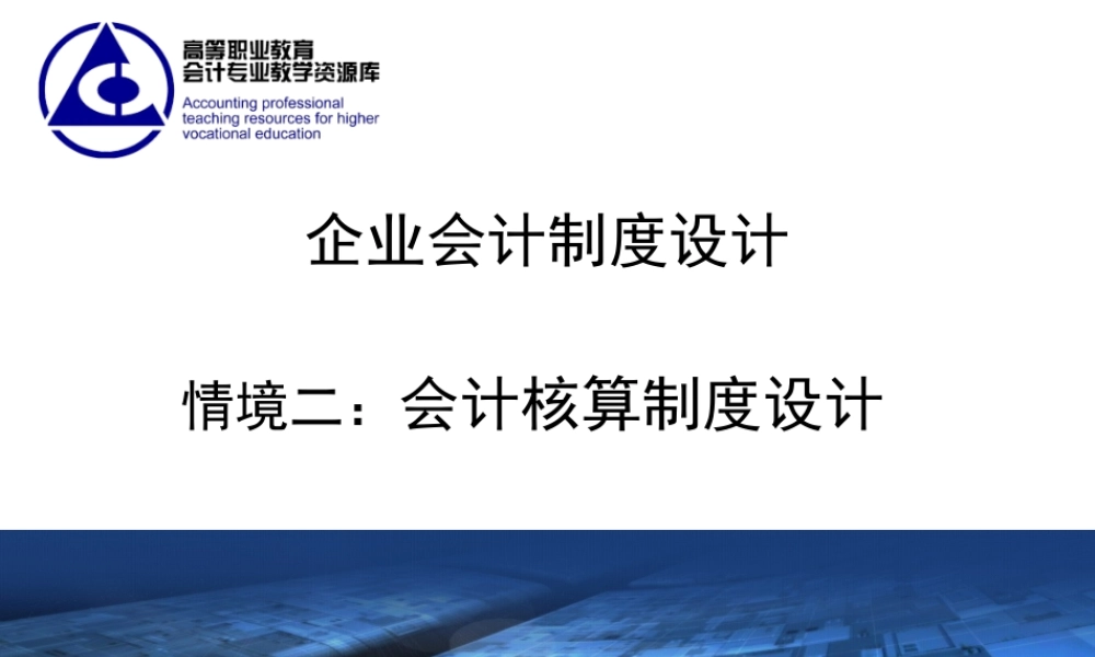 2.4会计报表设计..ppt