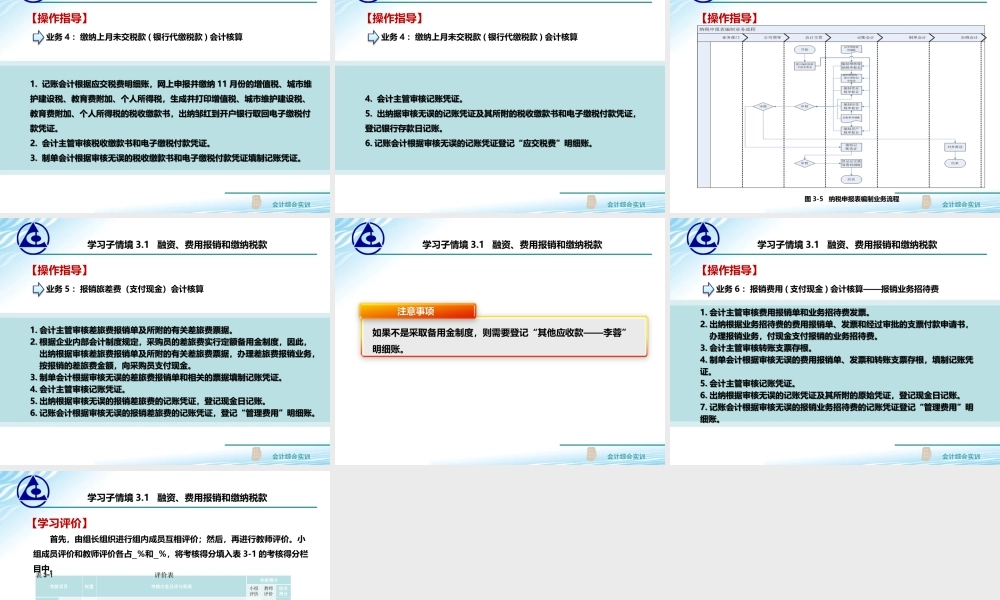 3.1 融资、费用报销和缴纳税款..ppt