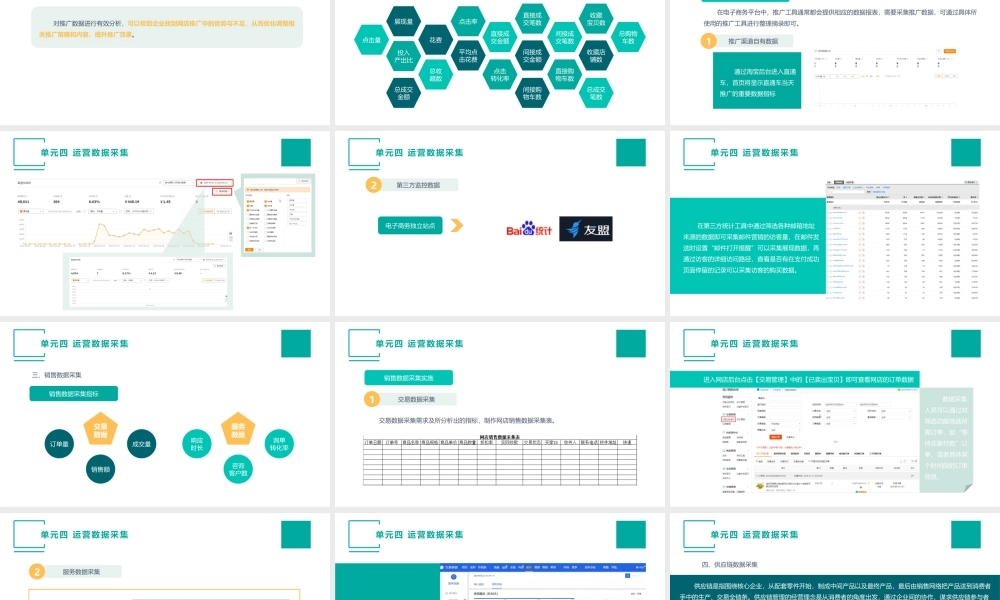 （模块二）单元四 运营数据采集.pptx