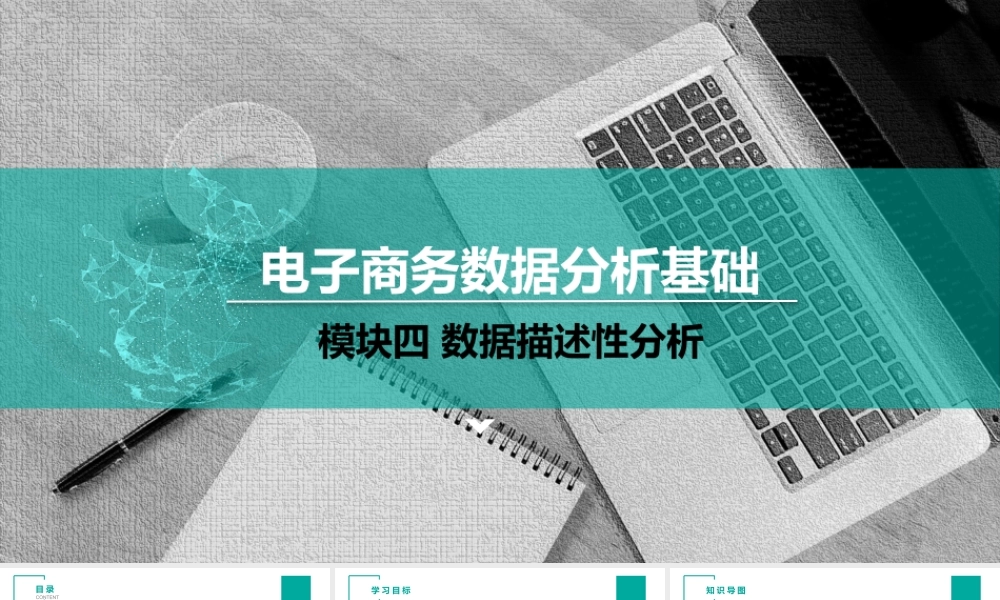 （模块四）单元一 描述性统计分析.pptx