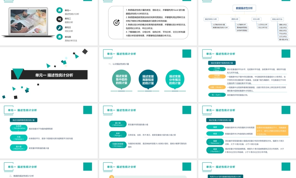 （模块四）单元一 描述性统计分析.pptx