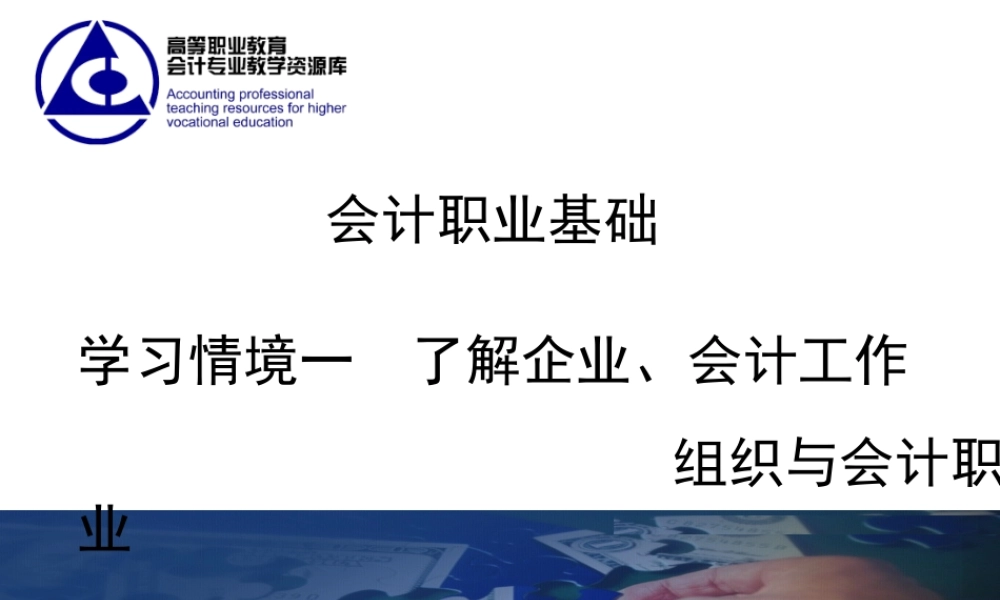 《会计职业基础》学习情境1课件.ppt