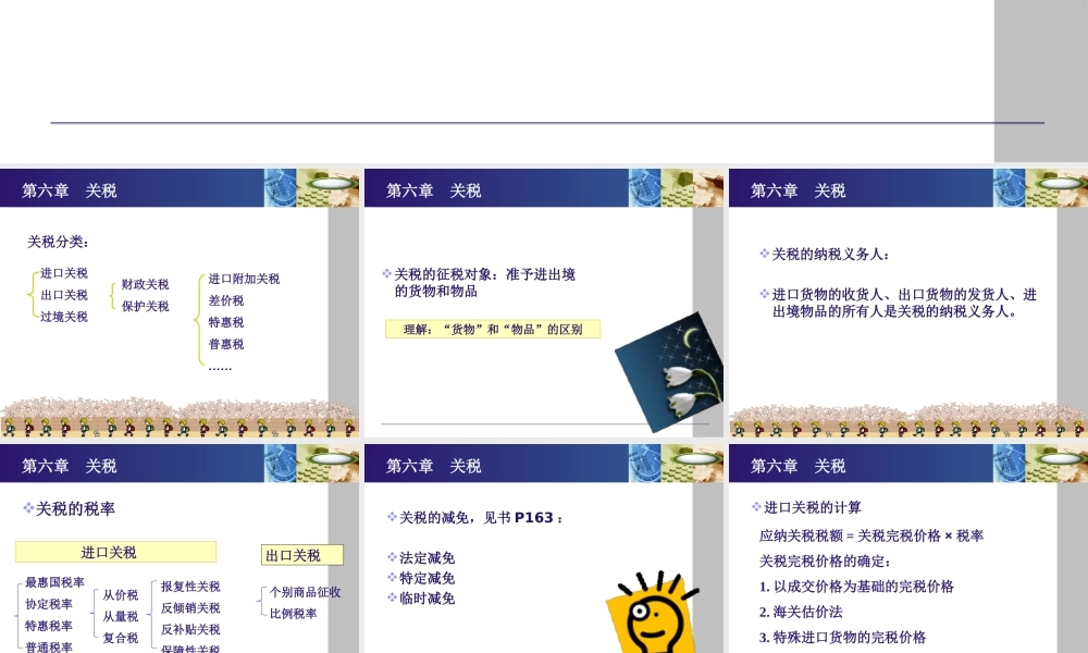 《纳税实务》第四版-6关税.ppt