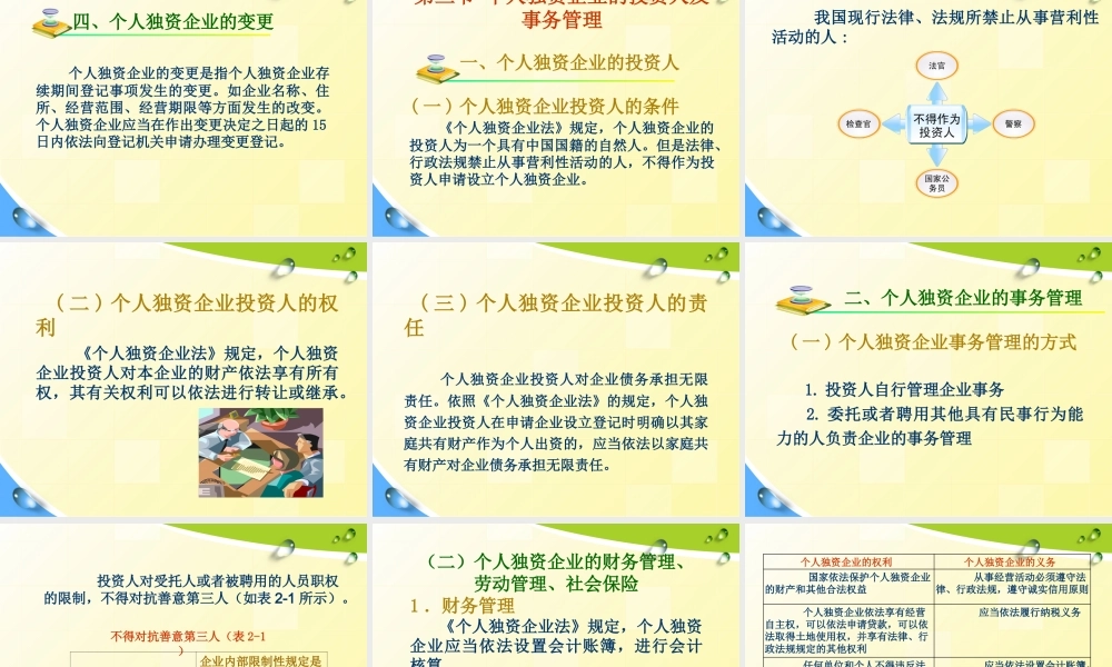 02个人独资企业法伙定稿.ppt