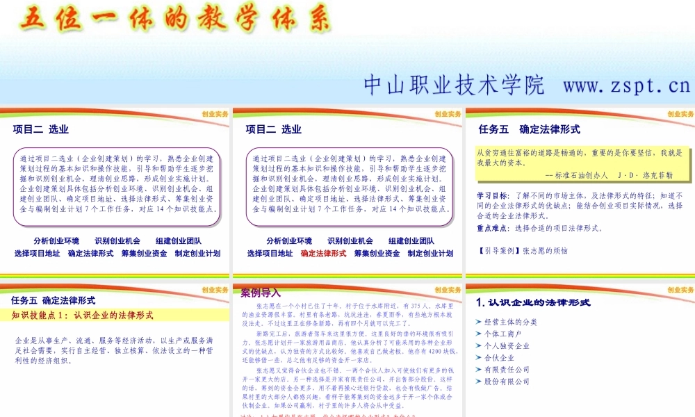 2-5 选业-确定法律形式.ppt