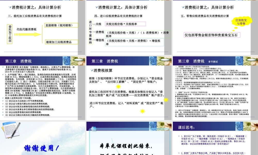 《纳税实务》第四版-3消费税.ppt