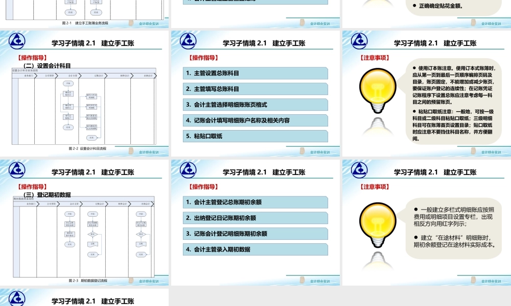 2.1 建立手工账..ppt