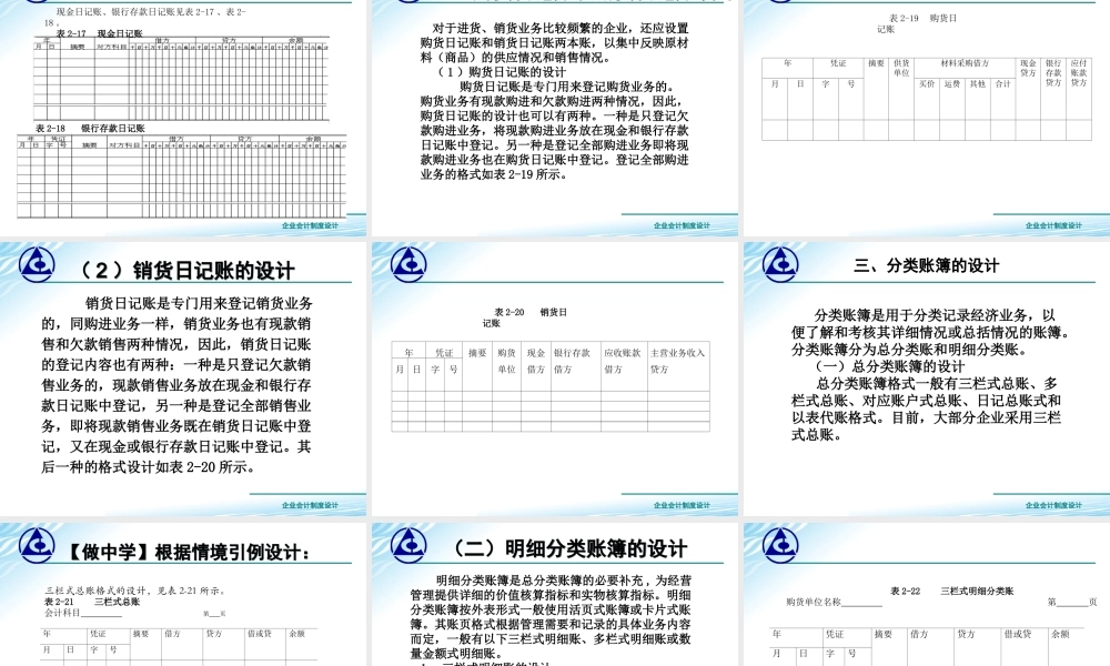 2.3会计账簿设计..ppt