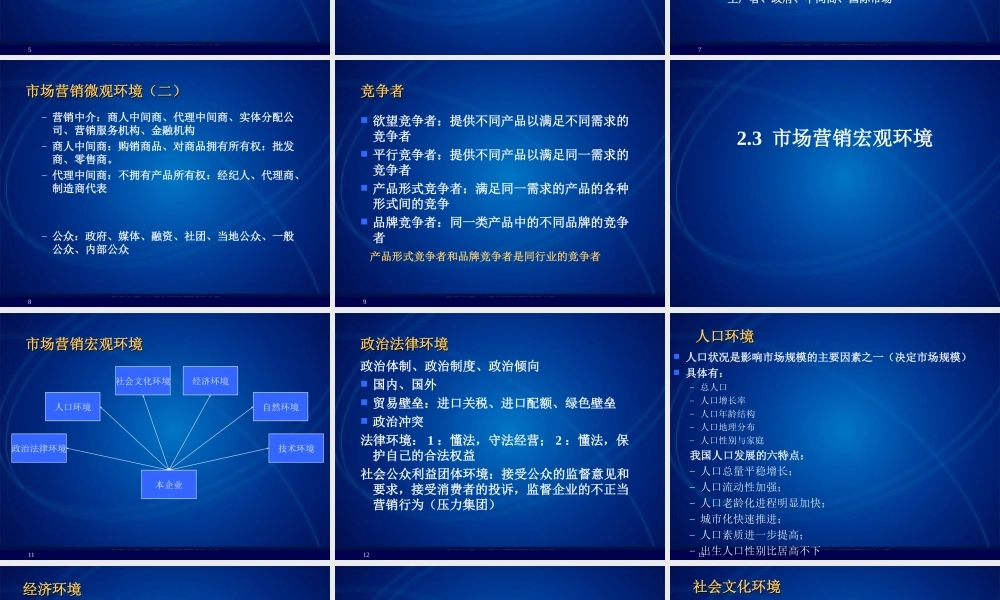 2市场营销环境分析[1]...ppt
