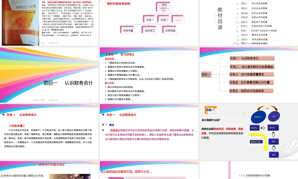 1黄桃红项目一认识财务会计.pptx