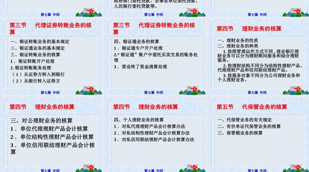 《银行会计》（第七章 中间）.ppt