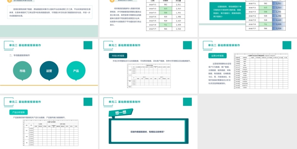 (模块五)单元二 基础数据报表制作.pptx