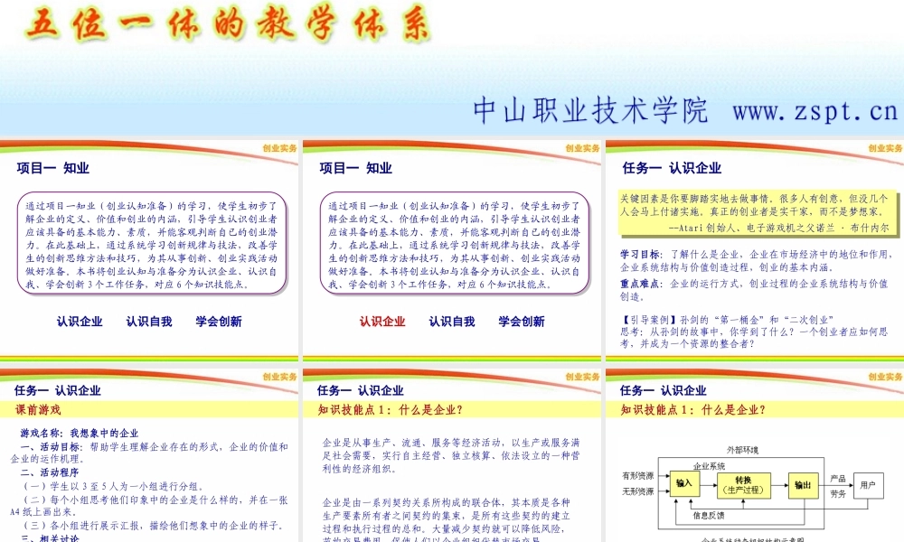 1.0 知业-创业认知准备.ppt