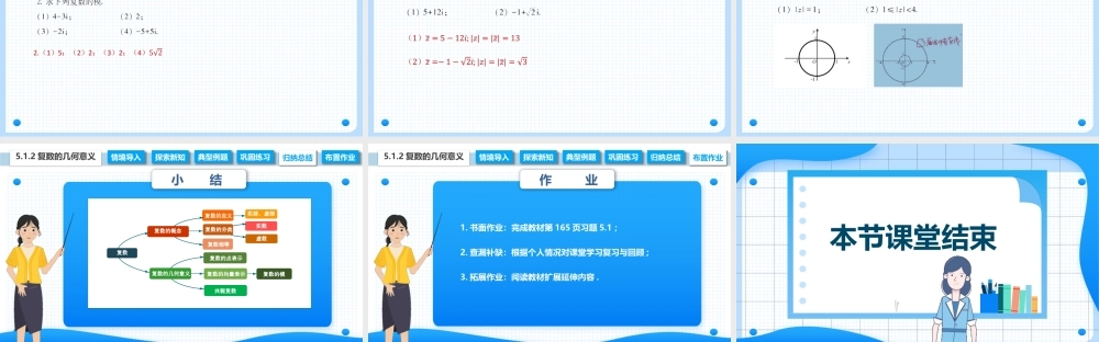 5.1.2 复数的几何意义（课件）-【中职专用】2023-2024学年高二数学同步精品课堂（高教版2021·拓展模块一上册）.pptx