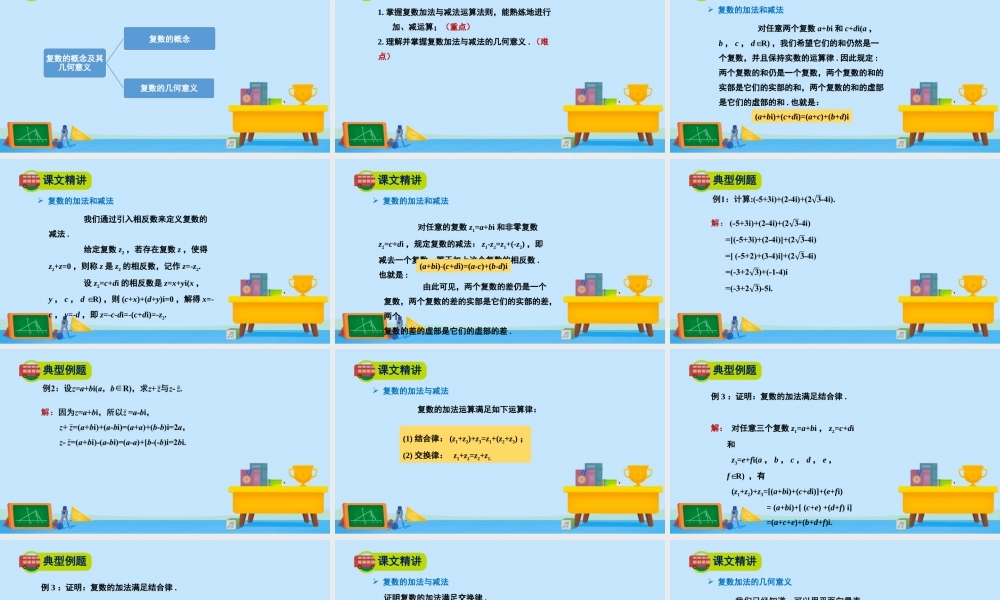 5.2.1复数的四则运算-2020-2021学年高一数学同步精美课件（北师大版2019必修第二册）.pptx