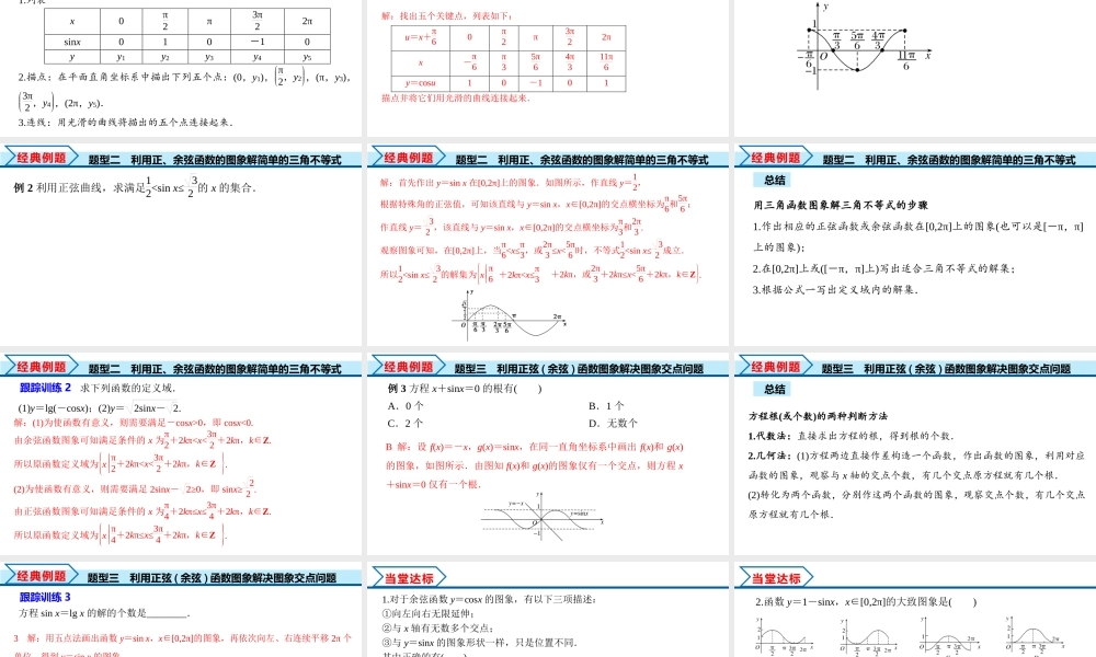 5.4.1 正弦函数、余弦函数的图象（课件）-2022-2023学年高一数学精品同步课堂（人教A版2019必修第一册）.pptx