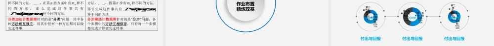 6.1.2 分类加法计数原理与分步乘法计数原理的简单应用 课件-2022-2023学年高二下学期数学人教A版（2019）选择性必修第三册.pptx