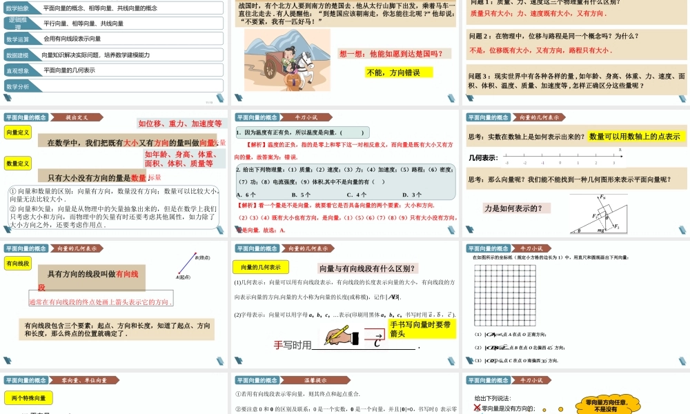 6.1 平面向量的概念（教学课件）-【上好课】高一数学同步备课系列（人教A版2019必修第二册）.pptx