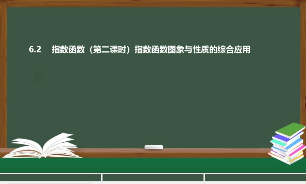 6.2 指数函数（第二课时 指数函数图象与性质的综合应用）（课件）-2021-2022学年高一数学同步精品课件（苏教版2019必修第一册）.pptx