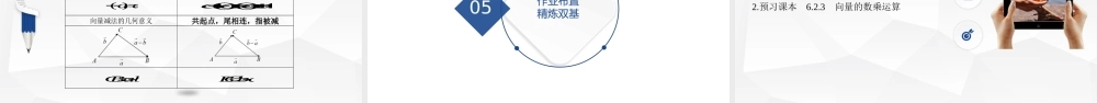 6.2.2向量的减法运算 课件-2021-2022学年高一下学期数学人教A版（2019）必修第二册.pptx