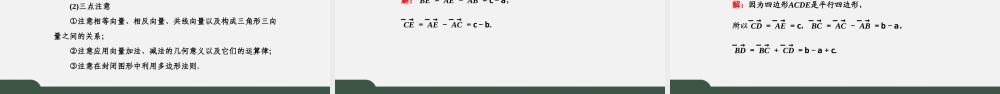 6.2.2 向量的减法运算（课件）-2021-2022学年高一数学同步精品课件+课时作业（人教A版2019必修第二册）.pptx
