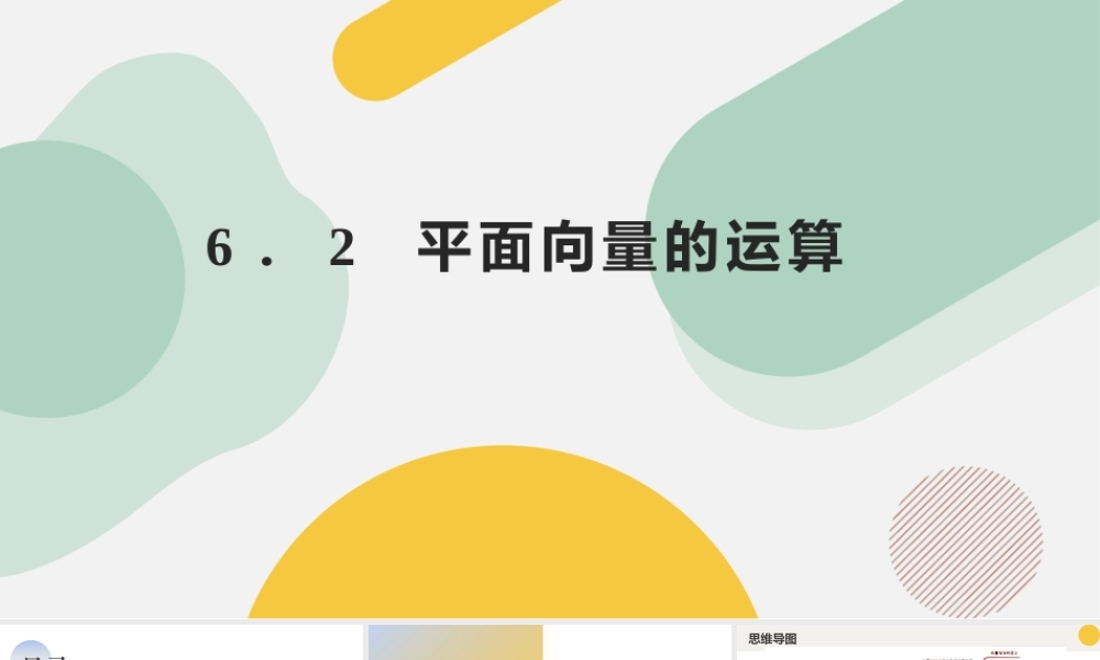 6.2 平面向量的运算（十二大题型）（课件）-2023-2024学年高一数学新教材同步配套培优讲义与精练（人教A版2019必修第二册）.pptx
