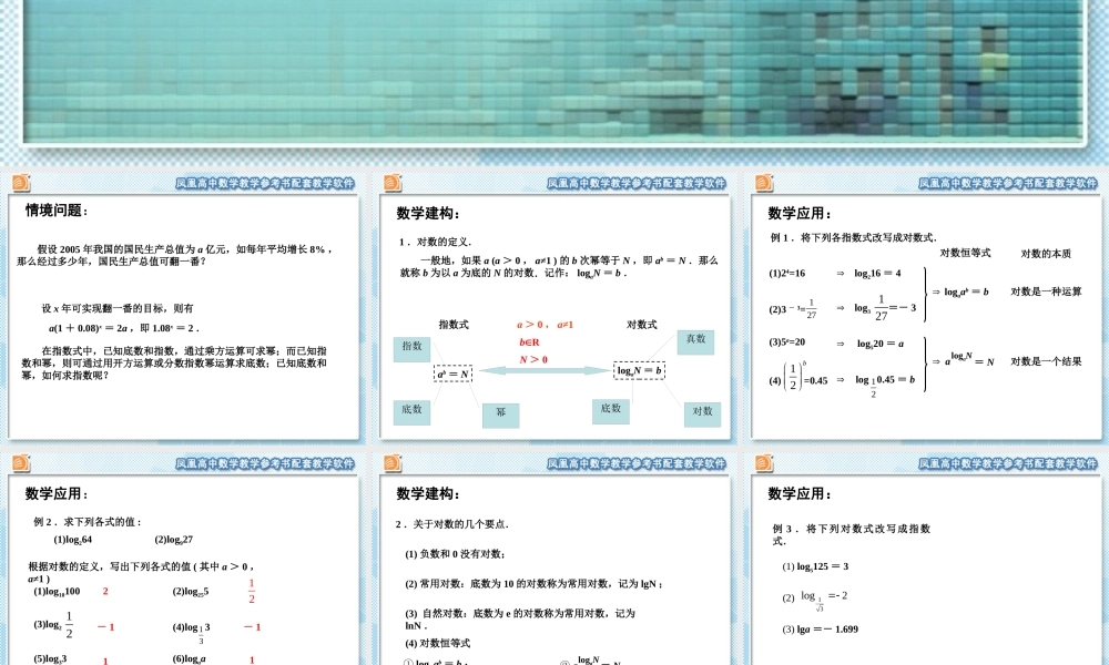 6.2.1　对数（1）（同步课件）-苏教版高一数学必修第一册同步教学（课件+教学设计+单元复习）.pptx