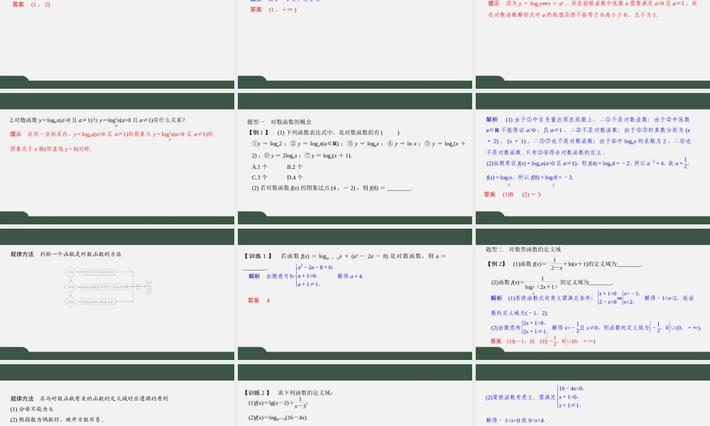 6.3 对数函数（第一课时）（课件）-2021-2022学年高一数学同步精品课件（苏教版2019必修第一册）.pptx