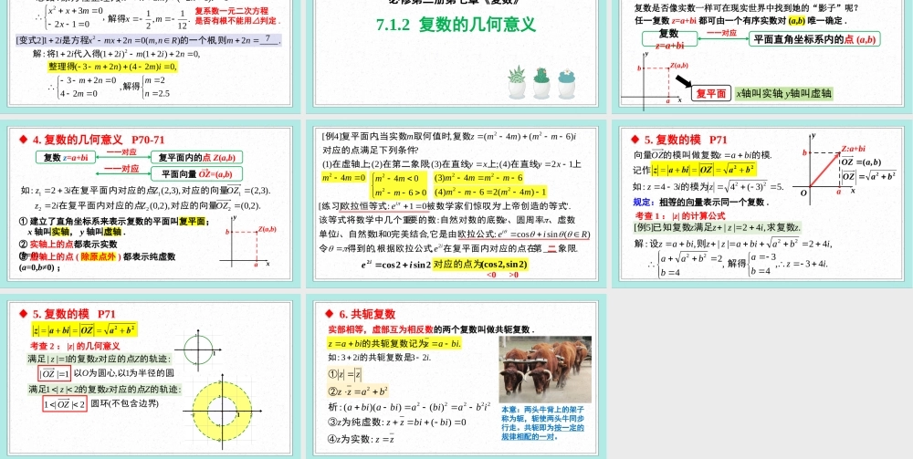 7.1 复数的概念(2个课时)（课件）-2022-2023学年高一数学同步精品课堂（人教A版2019必修第二册）.pptx