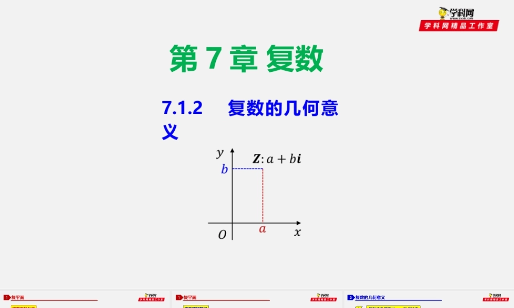 7.1.2 复数的几何意义-2020-2021学年高一数学同步教学课件（人教A版2019必修第二册）.pptx