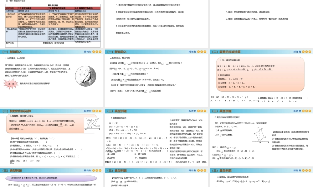 7.2.1复数的加减运算及其几何意义（PPT）-2021-2022学年高一数学同步备课 (人教A版2019 必修第二册).pptx
