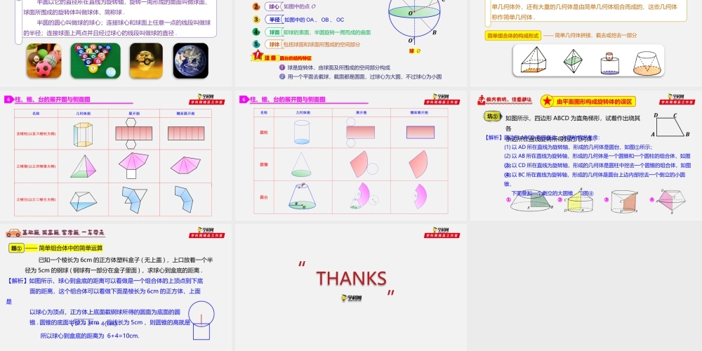 8.1 基本立体图形（2）-2020-2021学年高一数学同步教学课件（人教A版2019必修第二册）.pptx