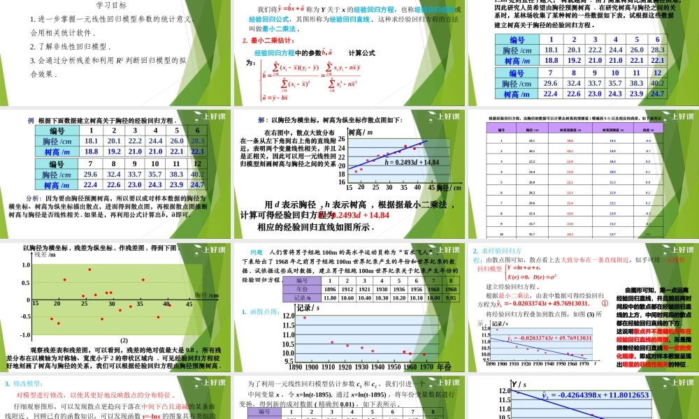 8.2.2 一元线性回归模型参数的最小二乘估计（第2课时）（教学课件）-【上好课】2022-2023学年高二数学同步备课系列（人教A版2019选修第三册）.pptx