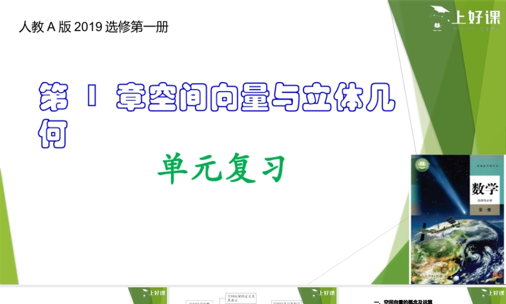 第1章 空间向量与立体几何（单元复习课件）-【上好课】2022-2023学年高二数学同步备课系列（人教A版2019选修第一册）.pptx