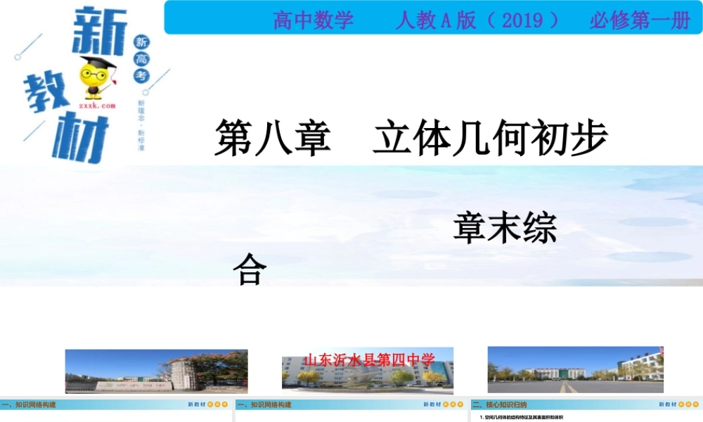 第8章立体几何初步（PPT）-2021-2022学年高一数学同步备课 (人教A版2019 必修第二册).pptx