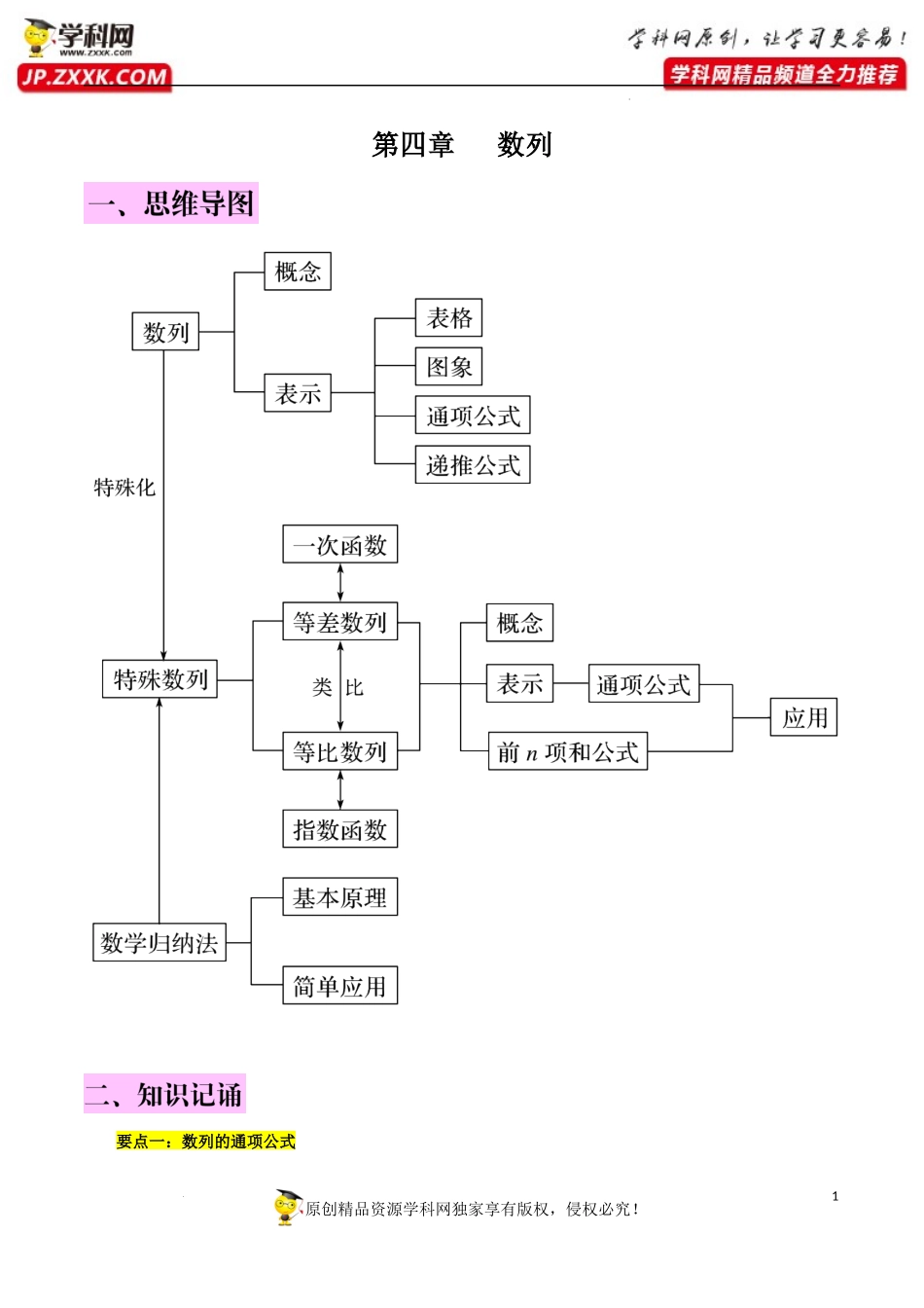 第四章数列知识总结.docx_第1页