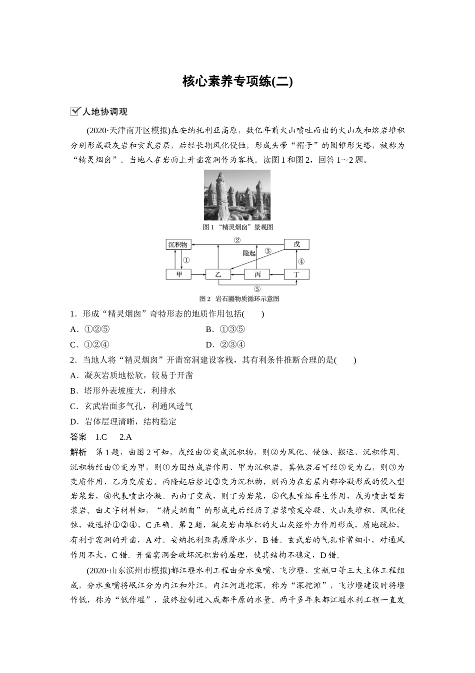 第二章 核心素养专项练(二)(3).docx_第1页