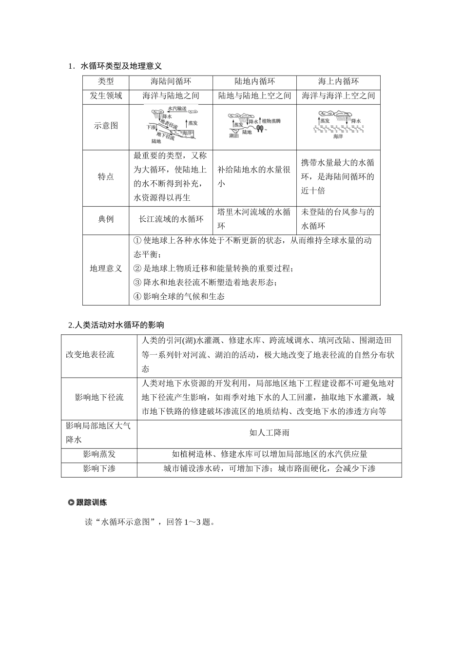 第三章 第一节　水循环.docx_第3页