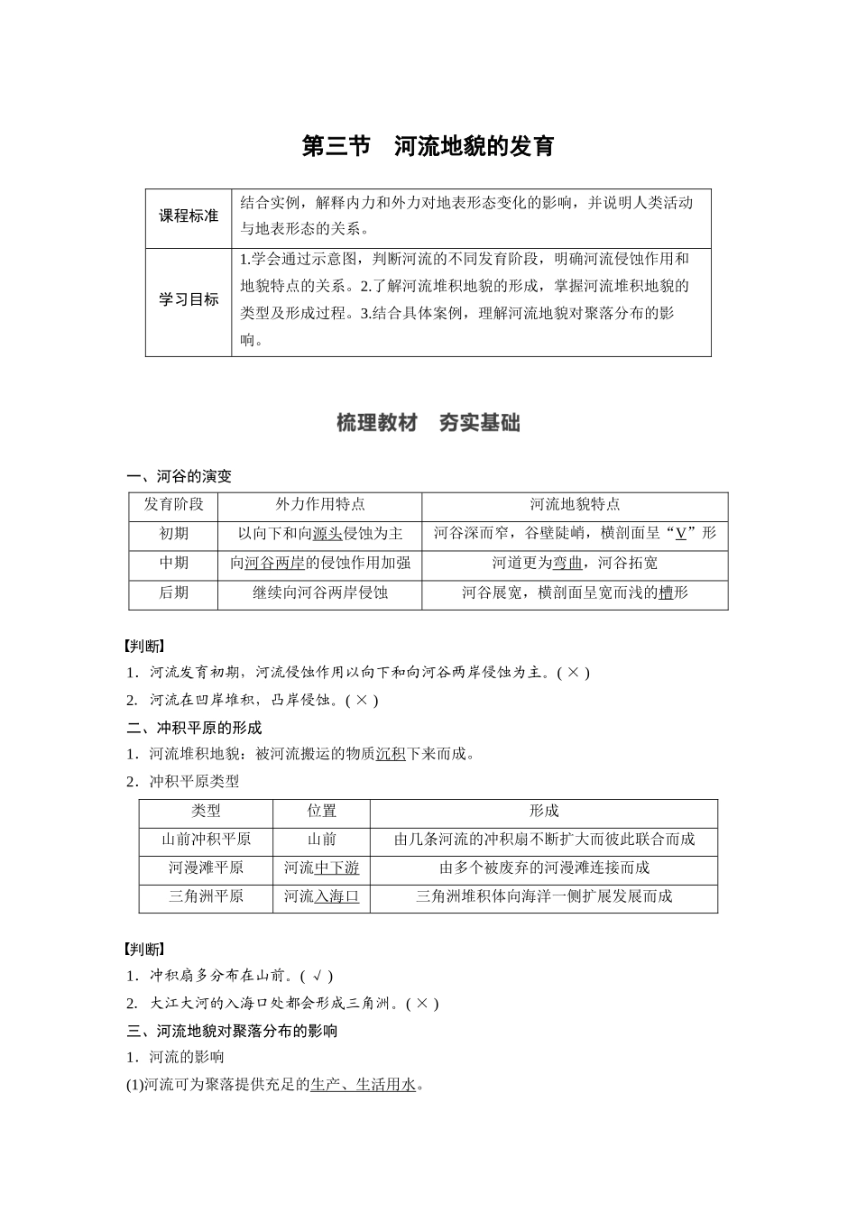 第二章 第三节 河流地貌的发育.docx_第1页