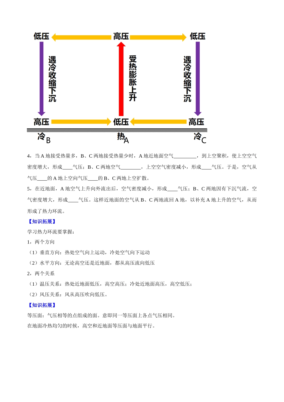 2.2.2 大气热力环流（学生版）-高一地理同步精品讲义（人教版2019必修第一册）.docx_第2页