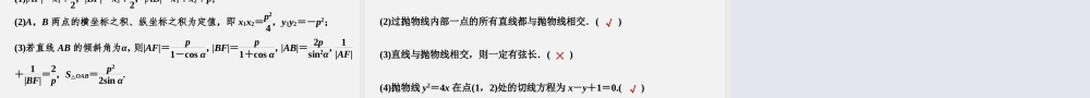 [30650236]第三章圆锥曲线方程—抛物线【复习课件】-2021-2022学年高二数学单元复习过过过（人教A版2019选择性必修第一册 第二册）.pptx