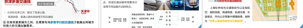 2024年高考地理一轮复习（新人教版） 第2部分　第4章　课时54　区域发展对交通运输布局的影响.pptx
