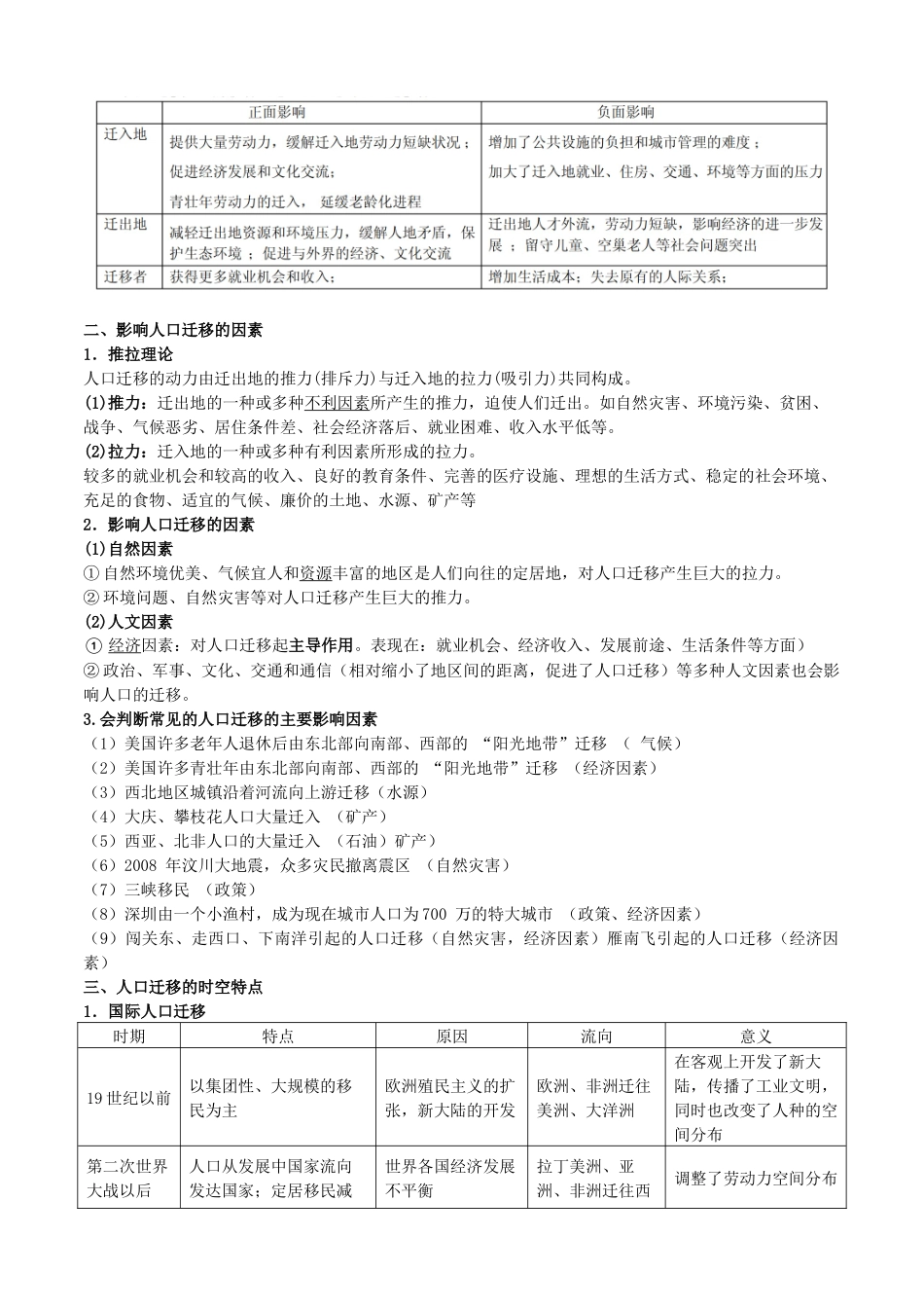 【新教材】高中地理人教版（2019）必修第二册全册 知识点(1).docx_第3页